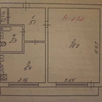 Продается 1-комнатная квартира, 33,1 м²