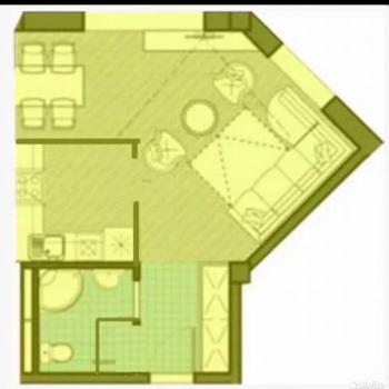 Сдается 1-комнатная квартира, 33,5 м²