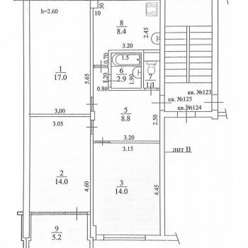 Продается 3-х комнатная квартира, 66,2 м²