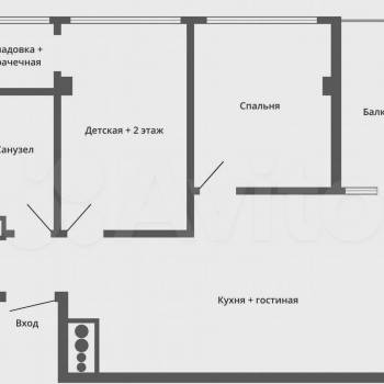 Продается 3-х комнатная квартира, 73 м²