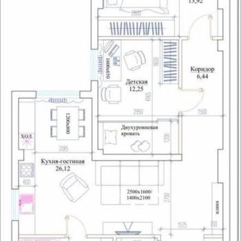 Продается 2-х комнатная квартира, 75 м²