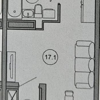 Продается 1-комнатная квартира, 225 м²