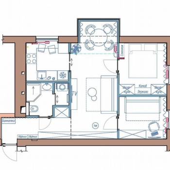 Продается 3-х комнатная квартира, 48 м²