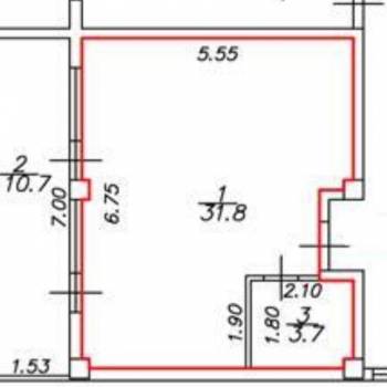 Продается 1-комнатная квартира, 35,5 м²