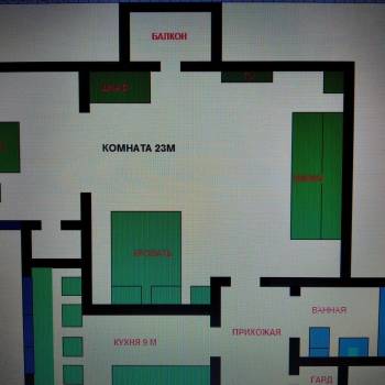Сдается 1-комнатная квартира, 45 м²
