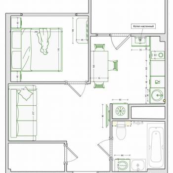 Сдается 1-комнатная квартира, 36,9 м²