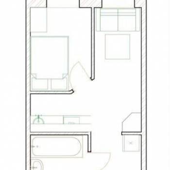 Продается 1-комнатная квартира, 26 м²