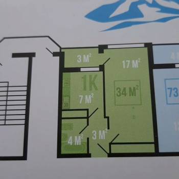 Продается 1-комнатная квартира, 30,1 м²
