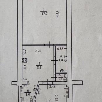 Продается 2-х комнатная квартира, 37,1 м²