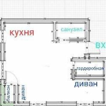 Сдается 1-комнатная квартира, 34,6 м²