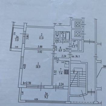 Продается 2-х комнатная квартира, 61,1 м²