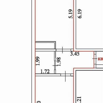 Продается 1-комнатная квартира, 44,6 м²