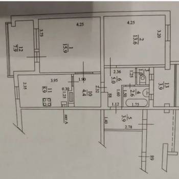 Продается 2-х комнатная квартира, 72 м²