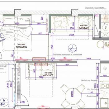 Продается 1-комнатная квартира, 52,7 м²