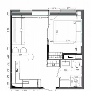 Продается 1-комнатная квартира, 29,3 м²