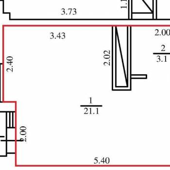 Продается 1-комнатная квартира, 25,6 м²