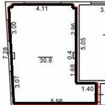 Продается 1-комнатная квартира, 31 м²