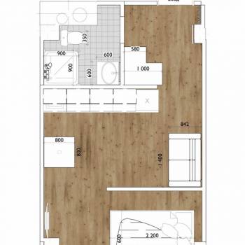 Продается 1-комнатная квартира, 30,1 м²