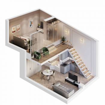 Продается 1-комнатная квартира, 24,9 м²