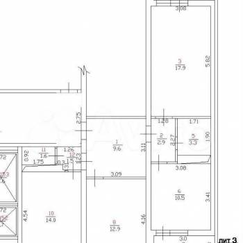 Продается 3-х комнатная квартира, 74,2 м²