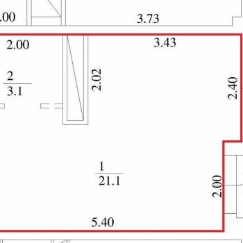 Продается 1-комнатная квартира, 26 м²