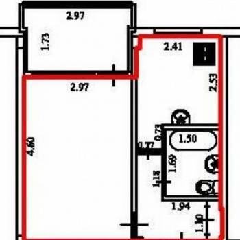 Продается 1-комнатная квартира, 32,7 м²