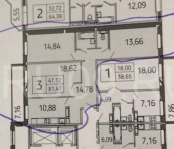 Продается 3-х комнатная квартира, 81 м²