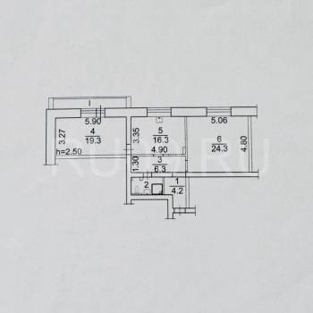 Продается 2-х комнатная квартира, 74 м²
