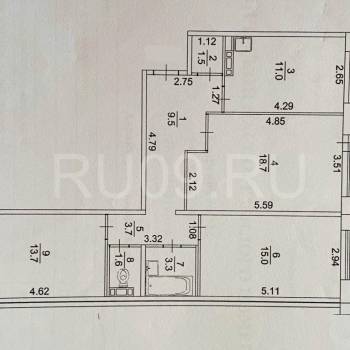 Продается 3-х комнатная квартира, 78 м²