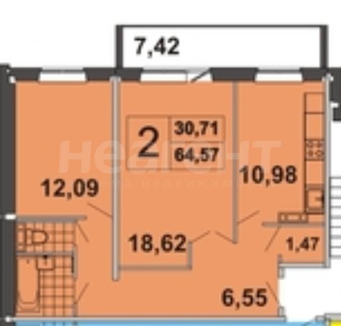 Продам 2-х комн. квартиру, ул. Энтузиастов