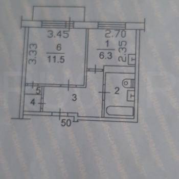 Продается 1-комнатная квартира, 35 м²