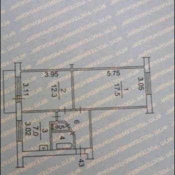 Продается 2-х комнатная квартира, 43,8 м²