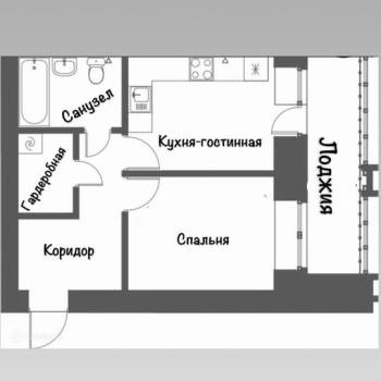 Сдается 1-комнатная квартира, 36 м²