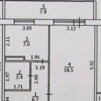 Продается 1-комнатная квартира, 35,6 м²