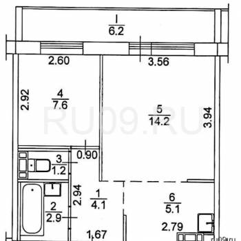Продается 2-х комнатная квартира, 35 м²