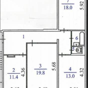 Продается 3-х комнатная квартира, 81,6 м²