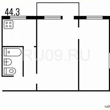 Продается 2-х комнатная квартира, 44 м²