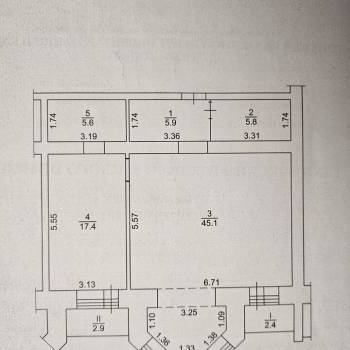 Сдается 2-х комнатная квартира, 79,8 м²