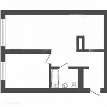 Продается 1-комнатная квартира, 57 м²