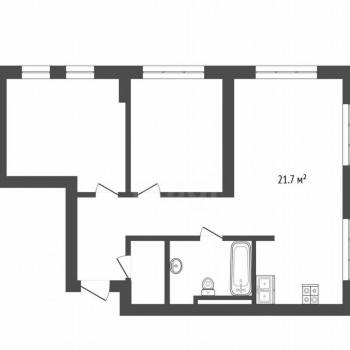 Продается 2-х комнатная квартира, 57,9 м²