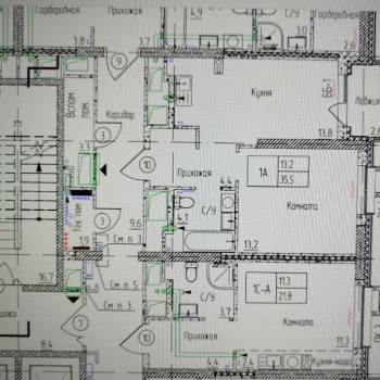 Продается 1-комнатная квартира, 35,9 м²