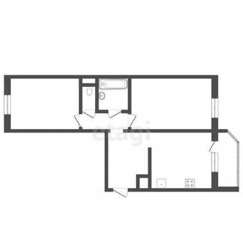 Сдается 2-х комнатная квартира, 66,3 м²