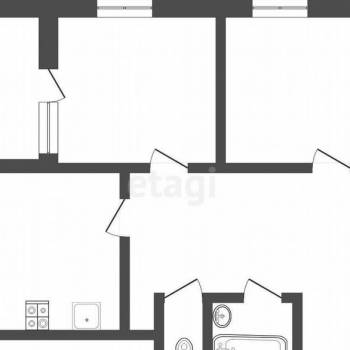 Сдается 2-х комнатная квартира, 50 м²